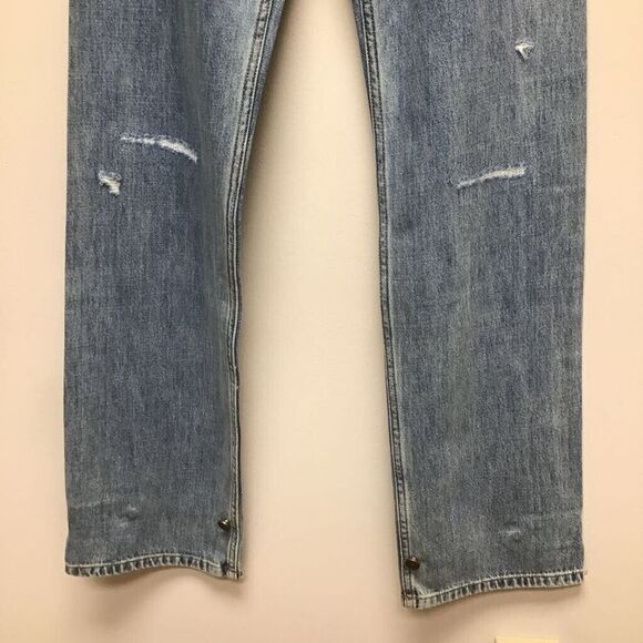 Sandrine Rose Womens Blue Distressed Medium Wash High Rise Pockets Denim 26 New‎ - Picture 3 of 11